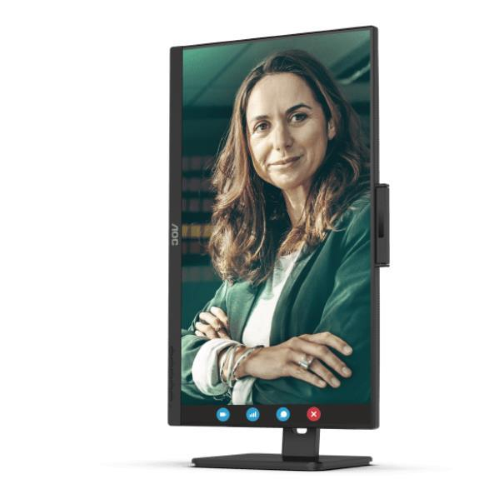 AOC Q27P3CW 27" LED IPS QUAD HD 16:9 75Hz 4MS CONTRASTO 1.000:1 WEBCAM INTEGRATA 5MP HUB USB 2xHDMI DISPLAYPORT USB-C DOCKING ALTOPARLANTI INCORPORATI NERO